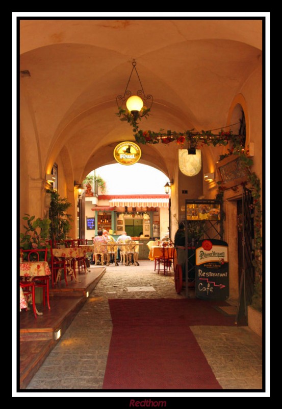 Entrada a un restaurant