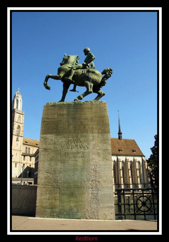 Monumento ecuestre al alcalde Hans Waldmann