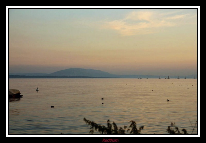 Lago Lemn al atardecer