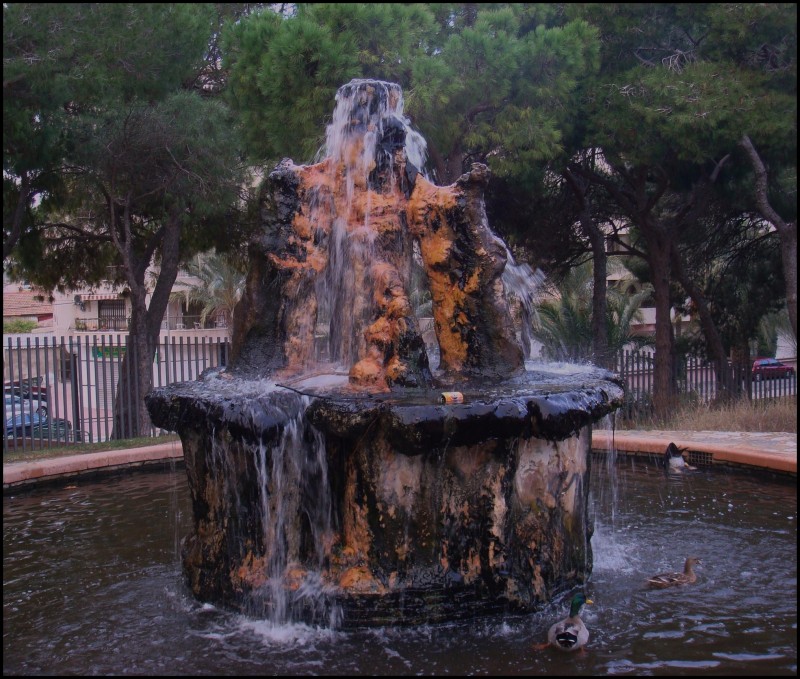 Fuente de agua cristalina