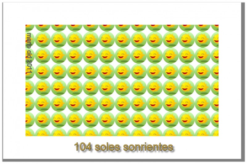 104 soles sonrientes