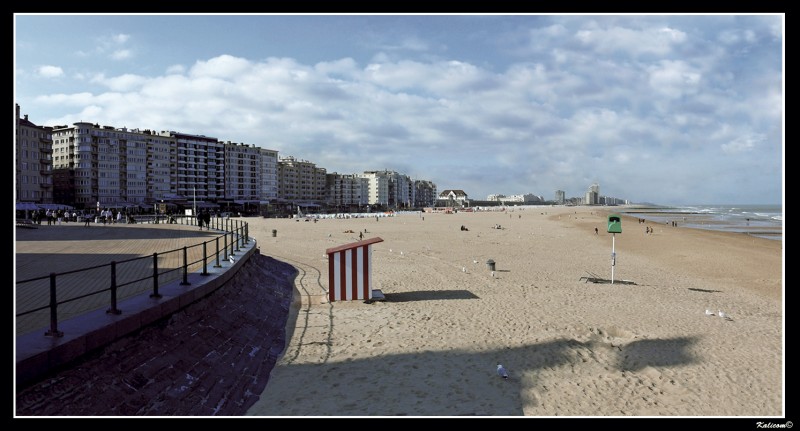 La playa de Ostende en temporada baja