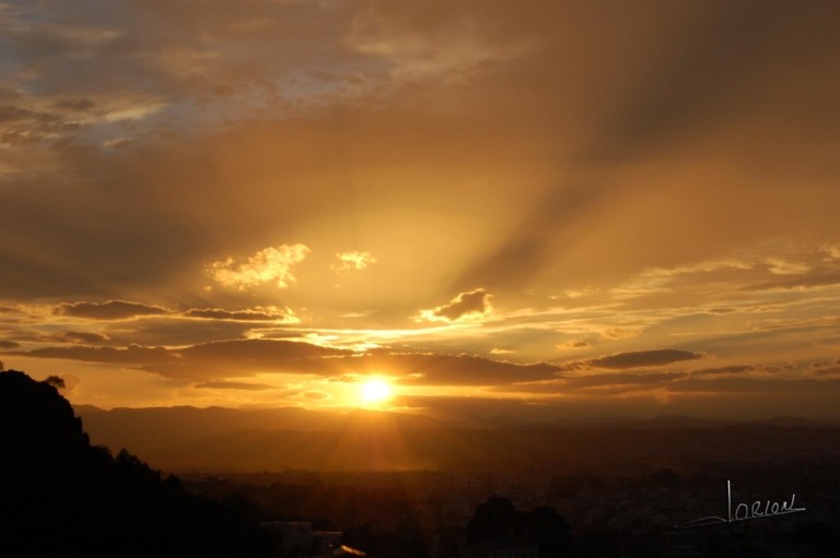 atardecer desde santuario