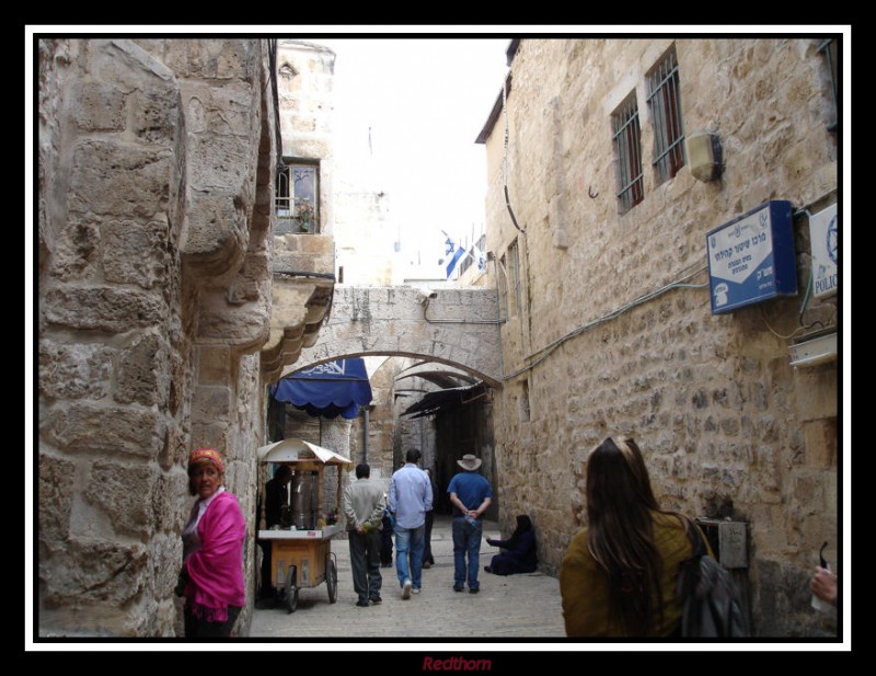 Calle de la ciudad Vieja de Jerusalem