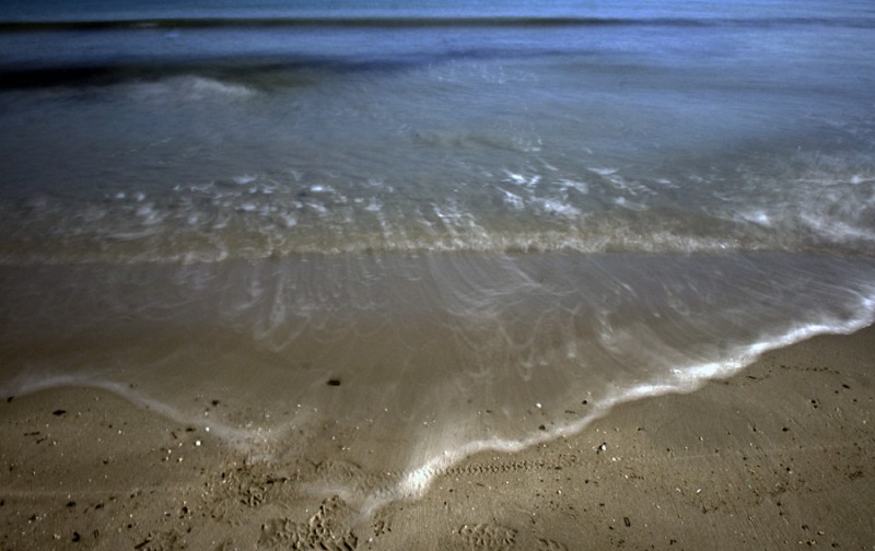 en la playa....