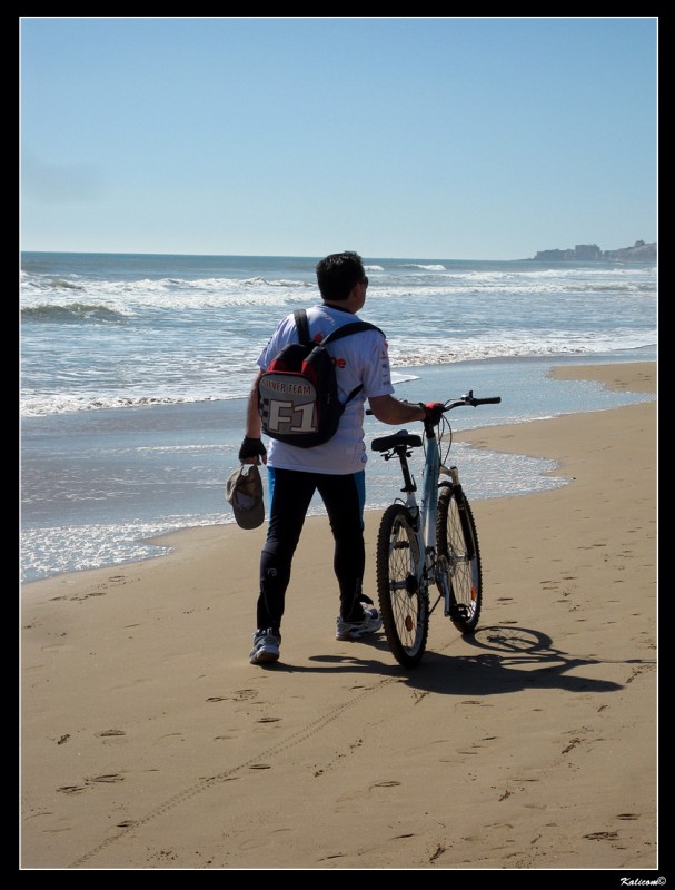 Paseando la bici