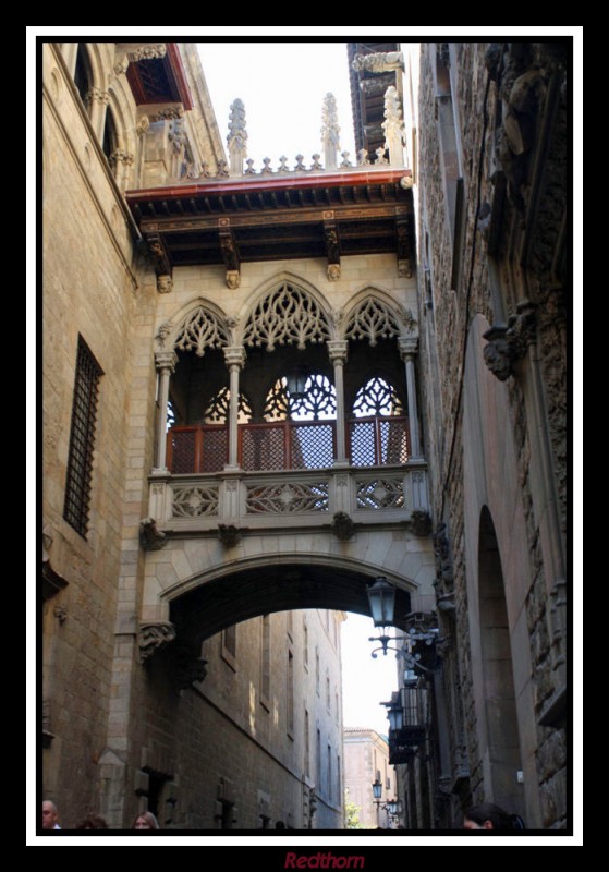 Pasaje gtico en el carrer del Bisbe