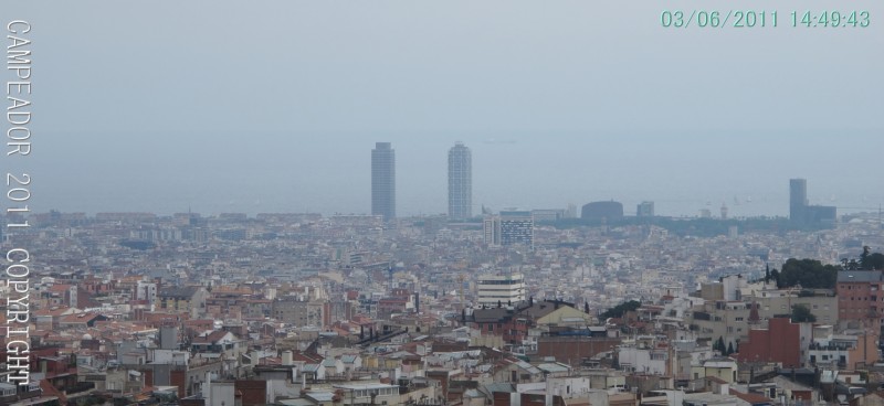 A lo lejos las Torres Mapfre del Puerto Olmpico (Barcelona)