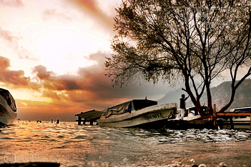 Ocaso en Panajachel