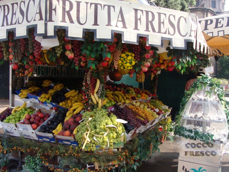 exposicion de fruta