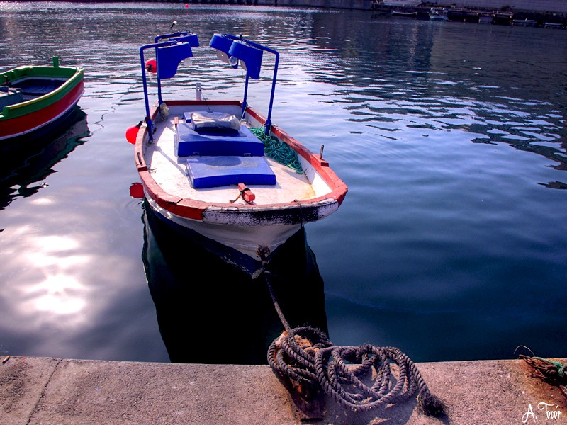 Bote con luces