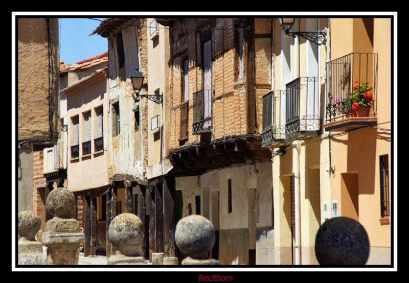 calle de Berlanga con soportales