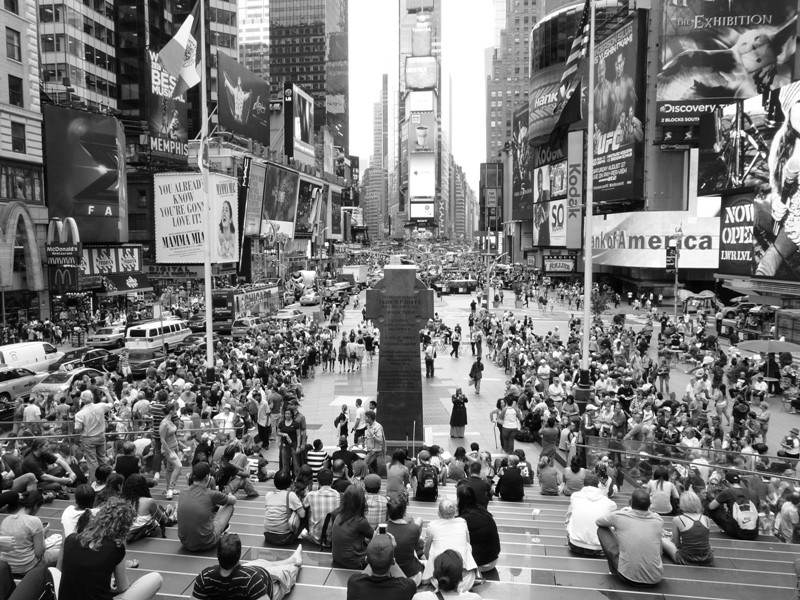 Descansando en Broadway