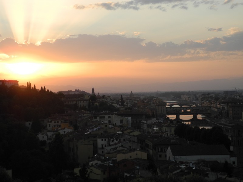 atardecer en florencia