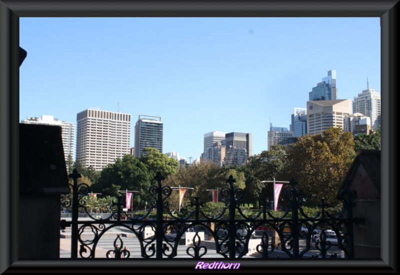 Vista de Sydney desde la catedral de St. Mary