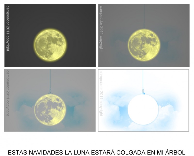 Estas Navidades la Luna estar colgada en mi rbol     (Dedicada a TODOS los Fotomunderos/as)