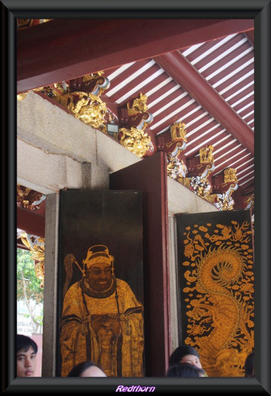 detalle pinturas templo chino Thian Hock Keng