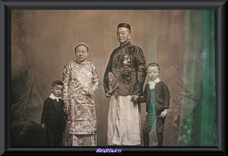 Foto familia china principios siglo XX