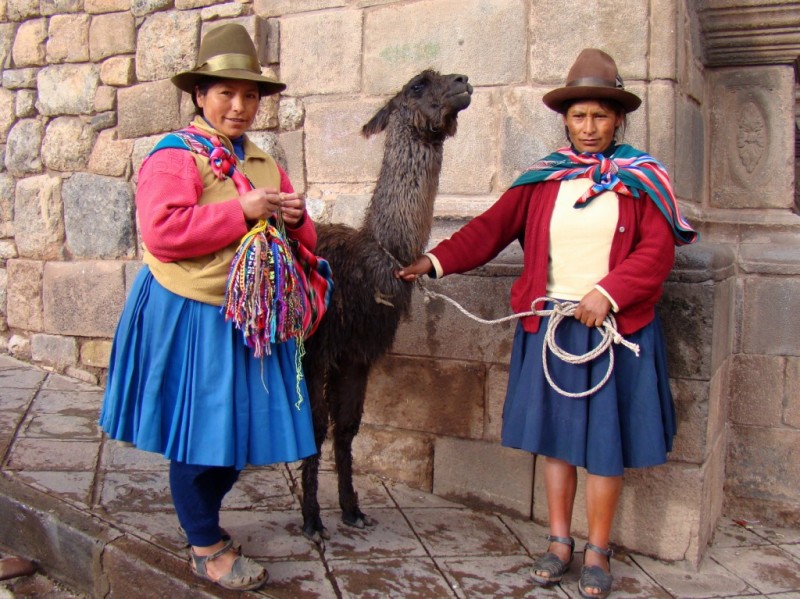 Seoras con Llama