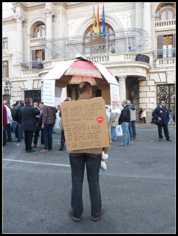 Protestas Fallas 2012