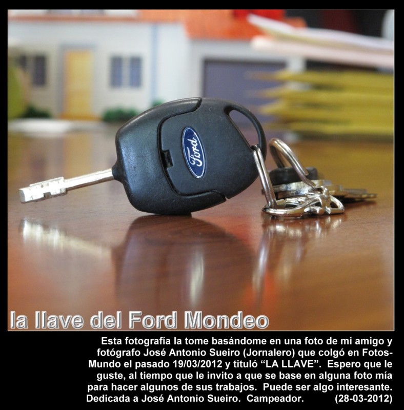 La llave del Ford Mondeo. Fotografa: Campeador. (dedicada a Jornalero de FM).