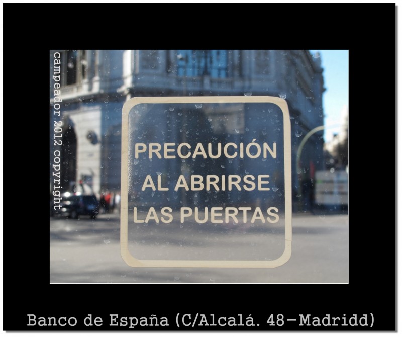 Banco de Espaa (C/ Alcal, 48 - Madrid). Fotografa: Campeador).