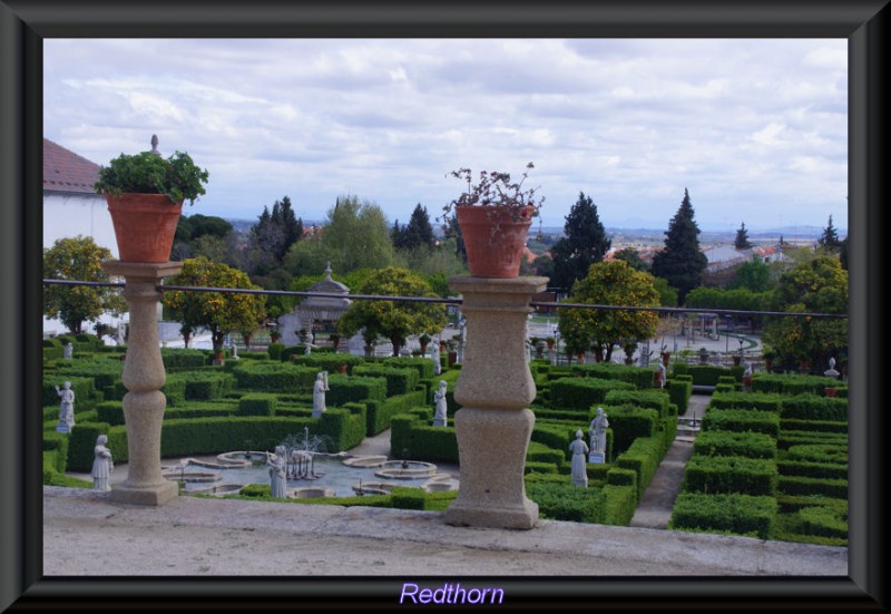 El jardn del obispo desde una terraza