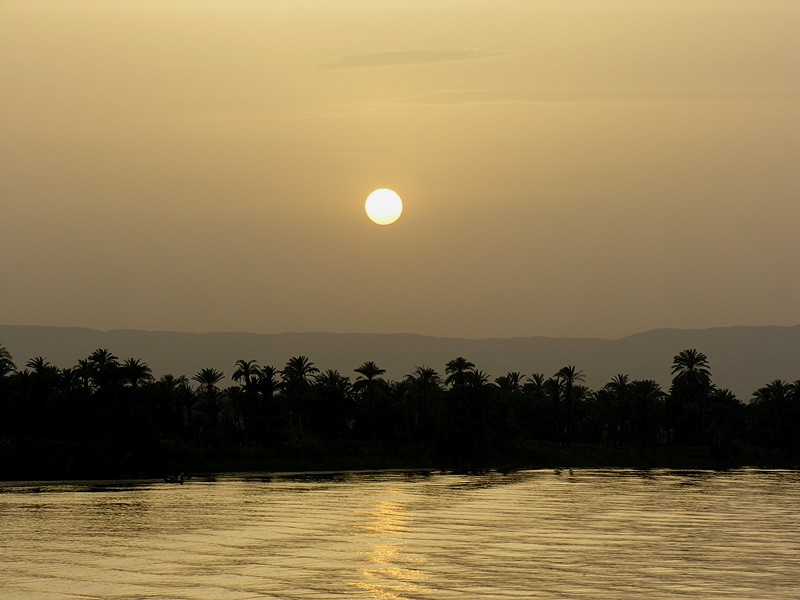 Atardecer en el Nilo