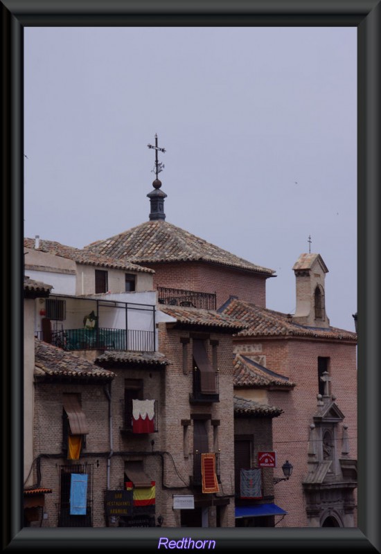 Balcones engalanados para la procesin