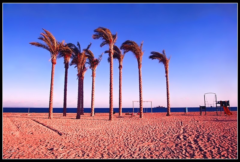 Atardecer en Roquetas de Mar