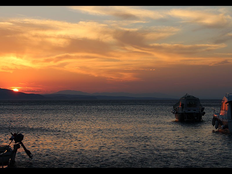 Atardecer puerto senj