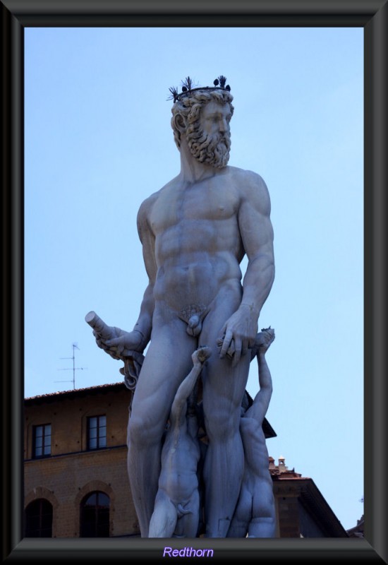 Estatua de Neptuno en la plaza de la Signoria
