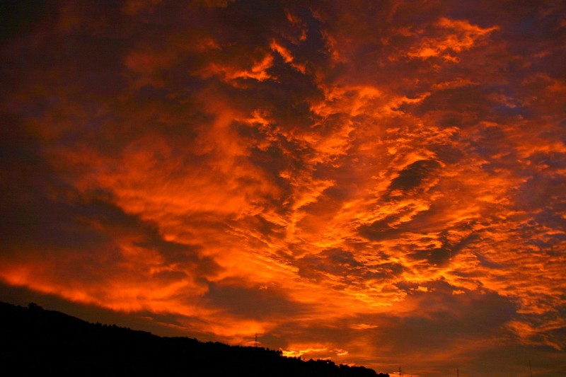 fuego en el cielo