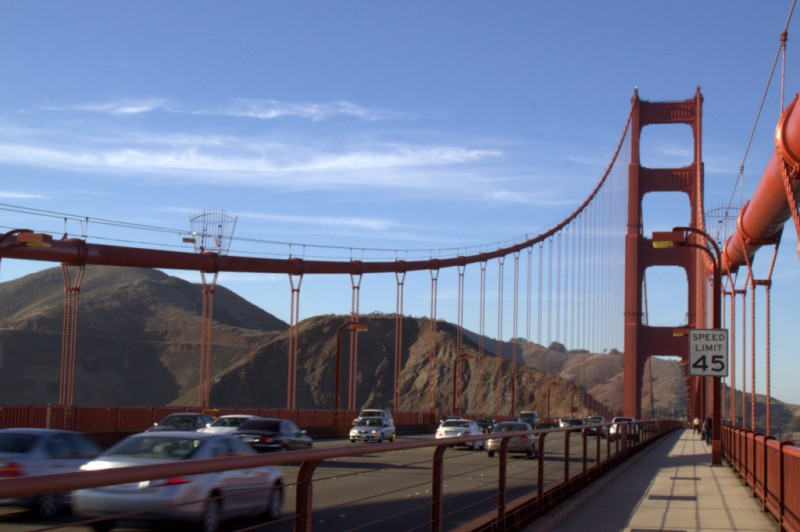 caminando por el Golden Gate