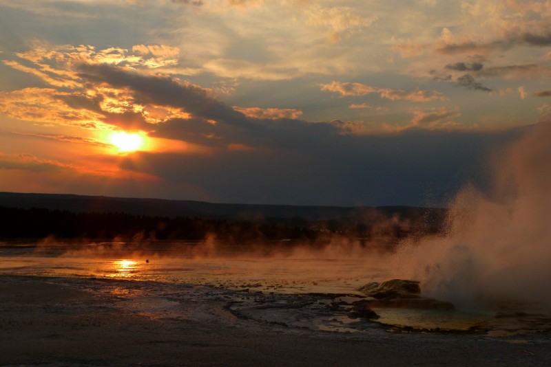 atardecer humeante