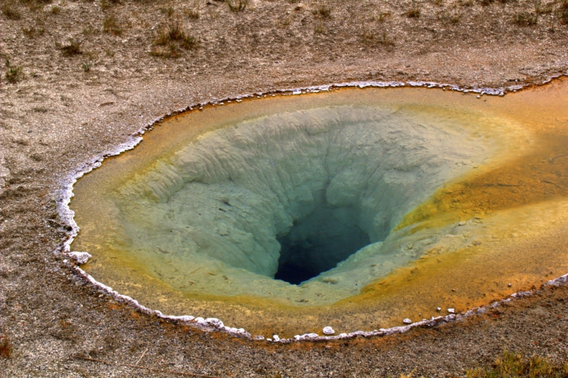 geyser en reposo