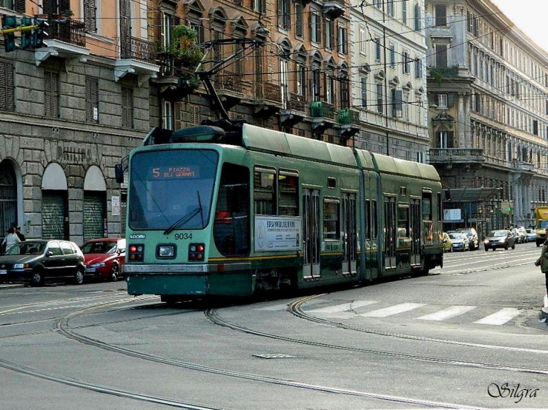 Tram urbano antiguo