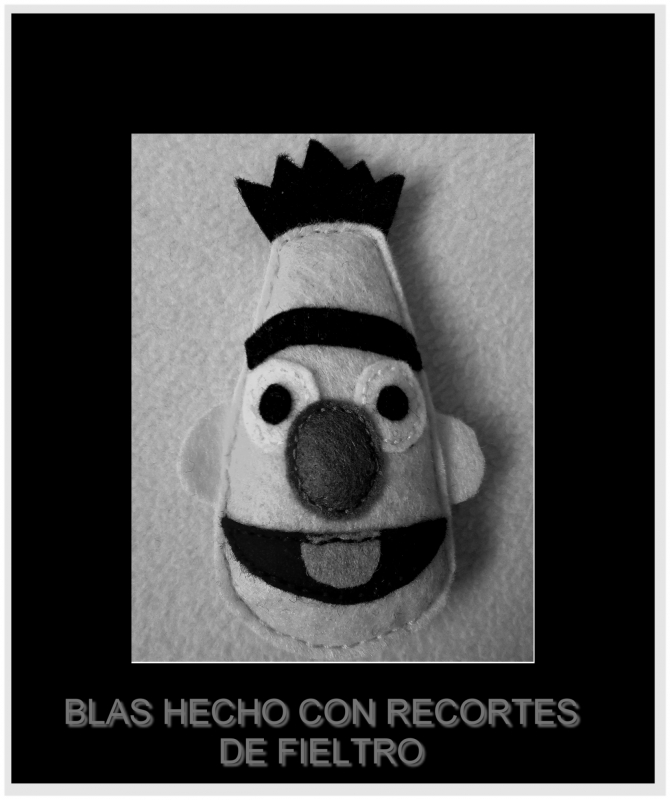 Blas hecho de recortes de fieltro