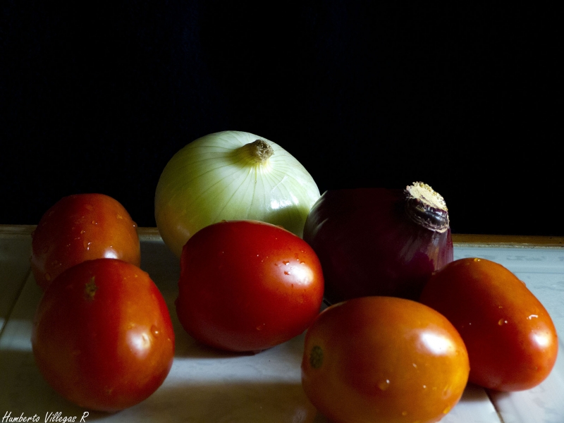 Tomates y cebollas