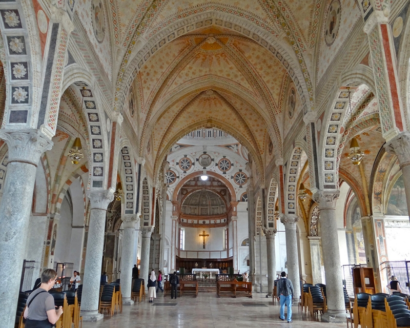 Interior de Santa Maria delle Grazie