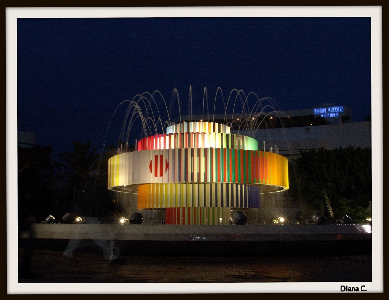 fuente musical en calle Dizengoff