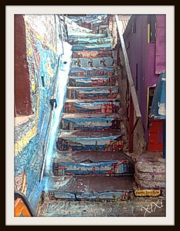 escalera de color