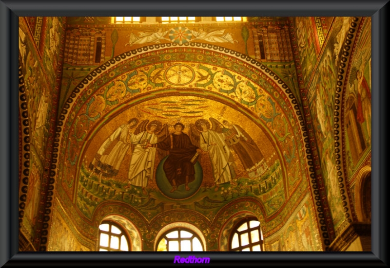 Cristo entronizado, Basilica San Vitale de Ravenna