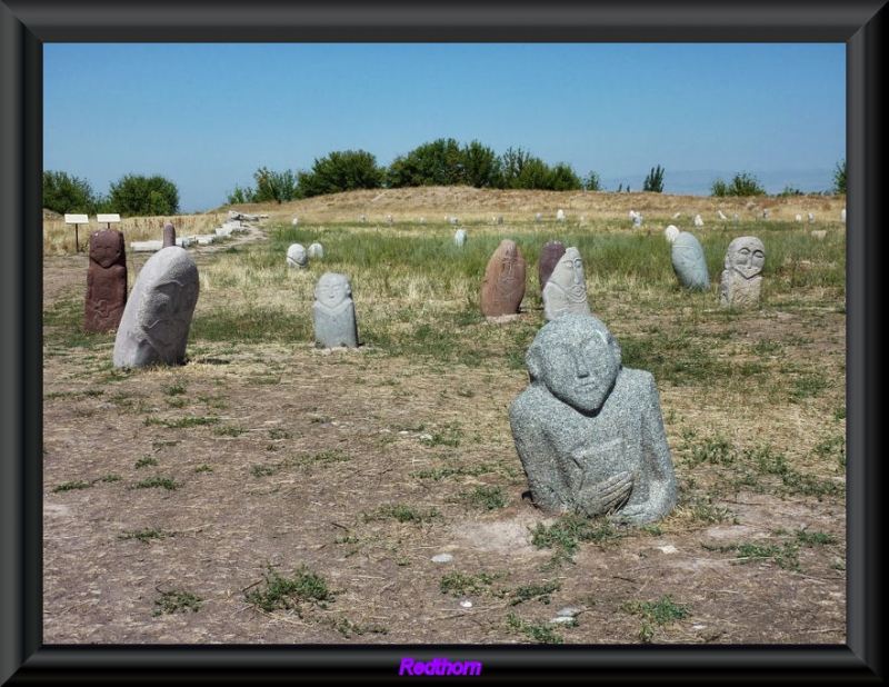 Campo sembrado de estatuas