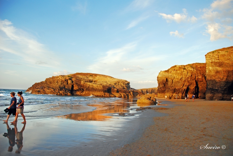 paseo al atardecer