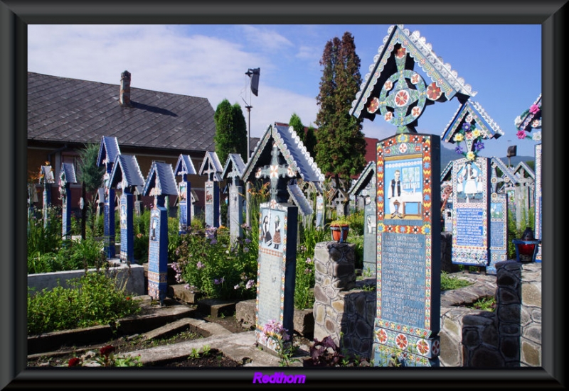 Perspectiva del cementerio alegre