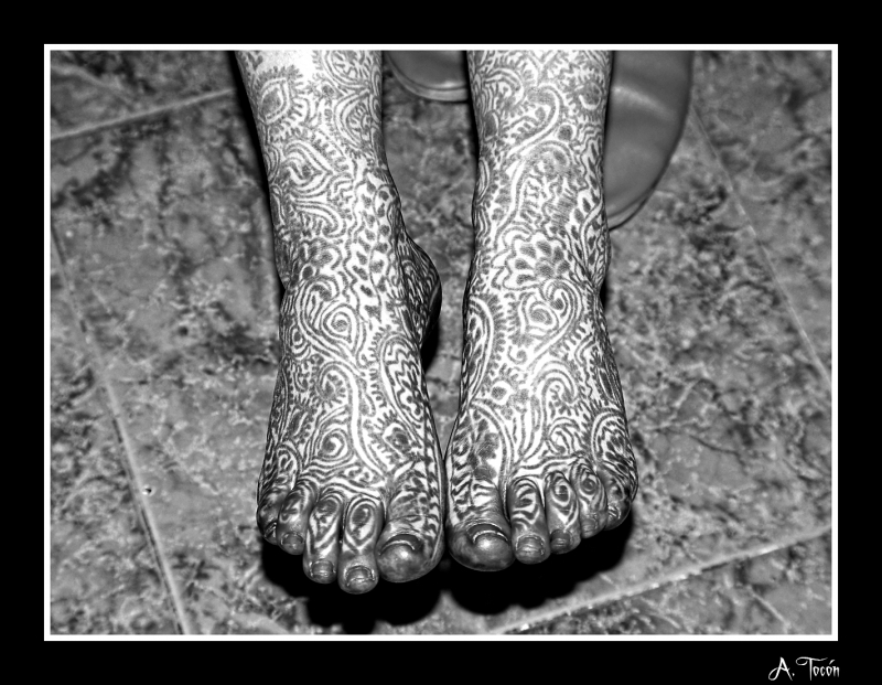 Henna en los pies