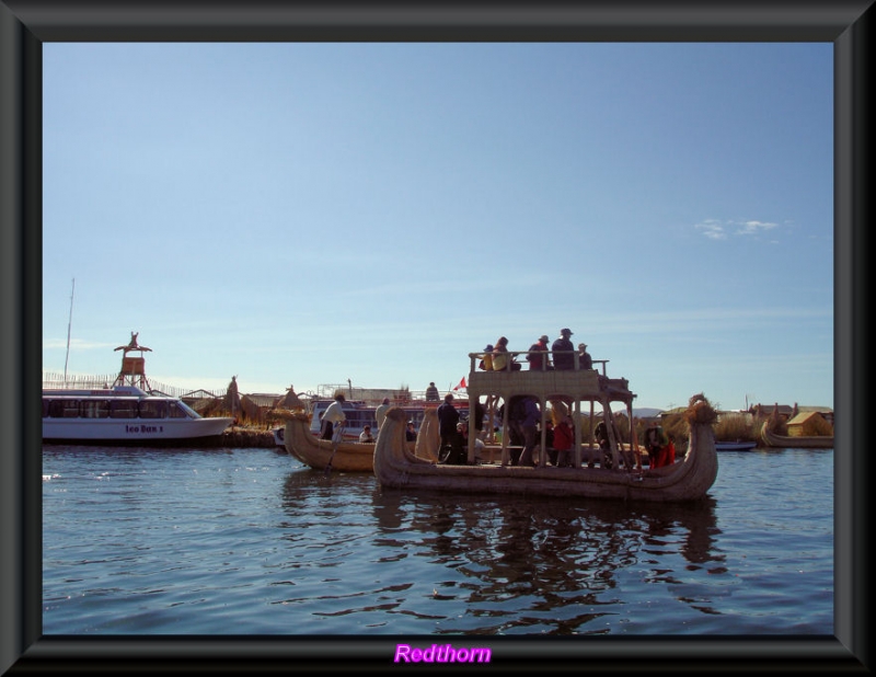 Navegamos por el lago Titicaca