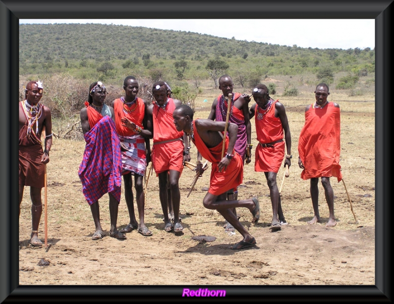 Exhibicin fortaleza fsica de los masai