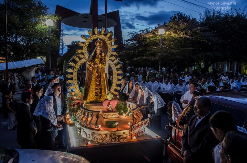 Procesin de la virgen del Rosario